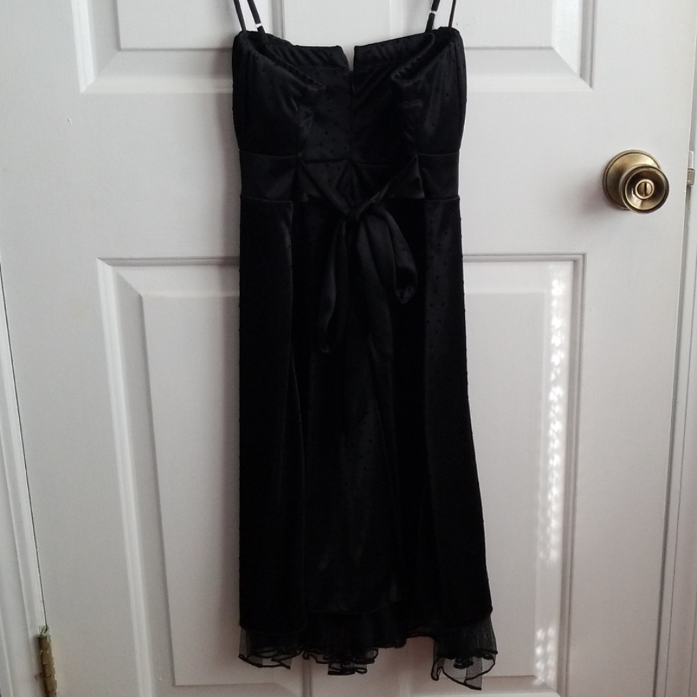 Black Swiss Dot Dress - Picture 6 of 7